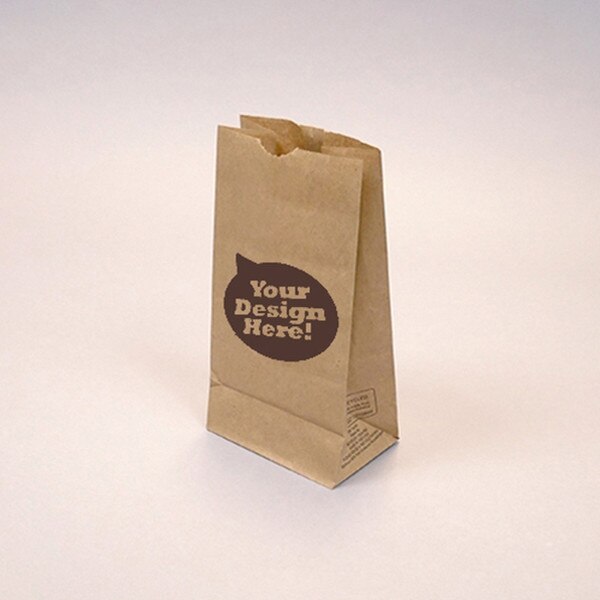 Custom-Printed Natural Kraft 6-lb G